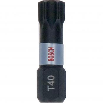 Bosch Impact Control Torsion Torx Screwdriver Bits T40 25mm - Pack of 25 Pieces
