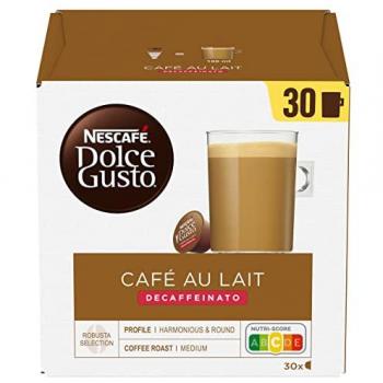 Cápsulas de Café Nestlé AULAIT DESCAF - Preparación Rápida y Fácil - Sabor Natural y Auténtico, Descafeinado, 30 cápsulas