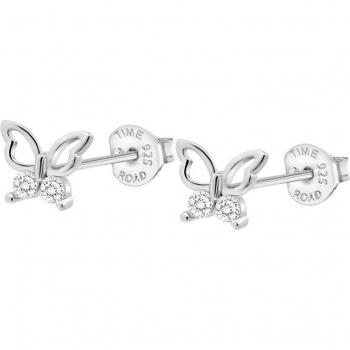 Pendientes Mariposa Time Road WS03242 Plata