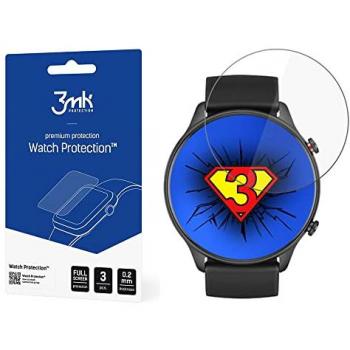 Protector de pantalla 3MK ARC para smartwatch Xiaomi Amazfit GTR 2 - Pack x3