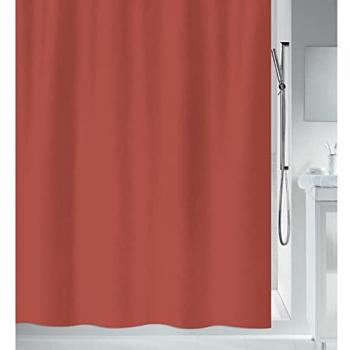 Cortina de Baño Primo 180x200 cm de Poliéster Color Terracota Spirella