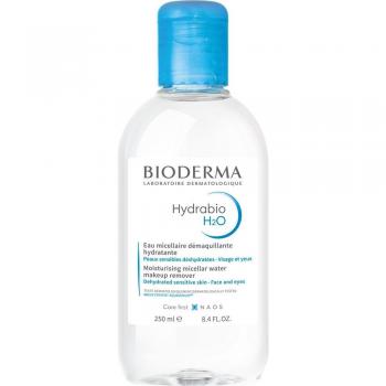 Bioderma Hydrabio H2O Makeup Cleanser Water 250ml - Cosmetics, Hydrating, Gentle Cleansing, Non-Rinse Formula, Suitable for Sensitive Skin, Removes Makeup and Impurities, Moisturizing Properties