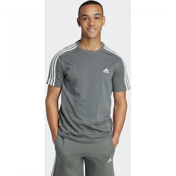 Camiseta de Hombre adidas Essentials Jersey 3 Rayas Color: Verde Ivy, Talla: Pequeña