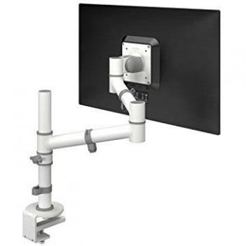 Dataflex Viewgo Abrazadera/Atornillado Blanco - Soporte para televisor