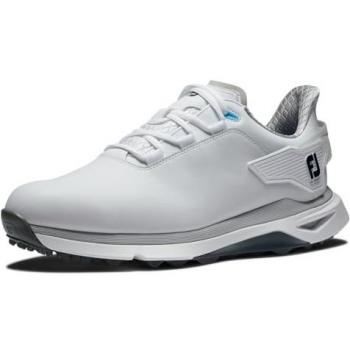 FootJoy Pro SLX Men's Spikeless Golf Shoes, White/Grey/Silver, Size 11