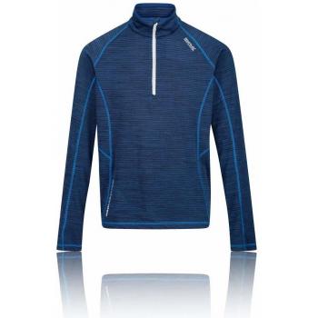 Regatta Yonder Quick Drying Zip Neck Long Sleeve Grid Jersey Polos/Camisetas, Hombre, Prussian, XX-Large