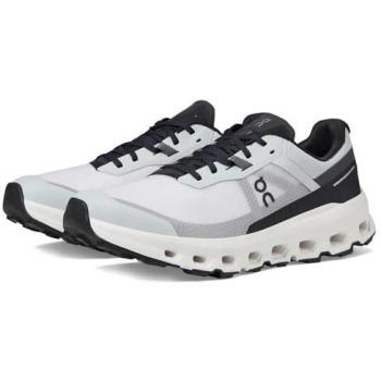 On Cloudvista 2 Women's Trail Running Shoes - White/Grey/Black - Size 40