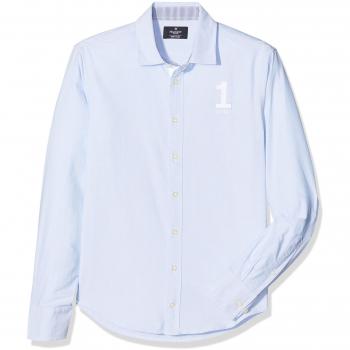 Hackett London Numb Oxf y, Camisa para Niños, Azul
