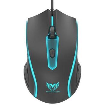 Ratón Gaming 6D con Cable de 1.5M, DPI Ajustable hasta 2400, Luz RGB Multicolor, Negro NG6025