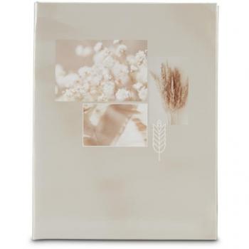 Álbum de fotos Hama Singo II 10x15 para 100 fotos, color beige, con protector y 100 hojas de algodón