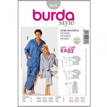 Patrón pijama para adulto clásico 2691