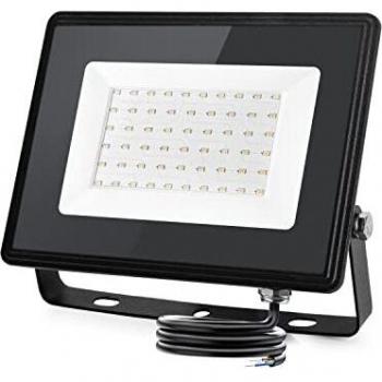 Aigostar Foco Led Exterior 50w 4500 lúmen,Luces Led Exterior Impermeable IP65,Proyector LED Exterior Blanco Natural 4000 K para Jardín,Patio,Garaje,Parque