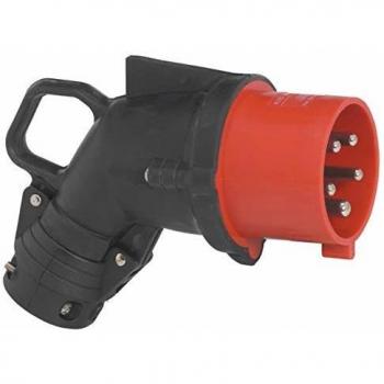 Conector de potencia industrial Macho Legrand 3P + N + E, Ángulo 90°, HYPRA, Rojo, 415 V, 32A, IP44