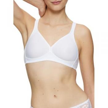 Triumph Women's Modern Soft Cotton Non-Wired Bra - White