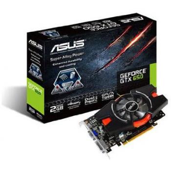 Asus GeForce GTX 650 2GB - Tarjeta gráfica GeForce GTX 650, PCI-E 3.0, 2Gb GDDR5-SDRAM, HDMI, DVD-D, VGA