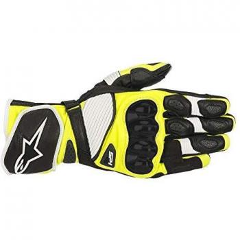 Alpinestars SP-1 v2 Leather Racing Motorcycle Gloves Black White 2XL