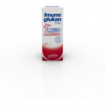 Imunoglukan P4H Jarabe 120ml - Complemento Alimenticio con Vitamina C para Fortalecer las Defensas de Niños a partir de 1 Año y Adultos