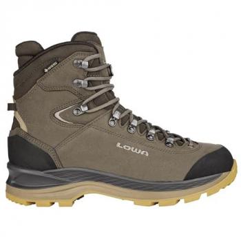 Lowa Women's GTX Mid Nubuck Ankle Hiking Boots - Stone Gum