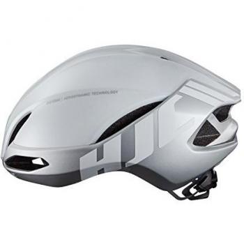 HJC FURION Road Rennradhelm Race Fahrrad Helm 190g Zeitrennen Belüftung Inmold Aerodynamisch, FRN, Farbe Weiß Silber - Glänzend, Größe XL/XXL