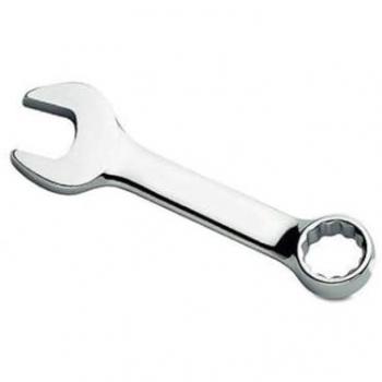 Llave combinada TOPTUL AAAF0707 - Llave combinada de 7 mm, fabricada en acero al cromo vanadio, acabado pulido y cromado, diseño de doble boca para facilitar el acceso a tornillos en