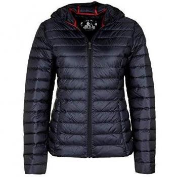 Chaqueta de Plumas Ligera con Capucha para Mujer Jott Cloe en Color Marino