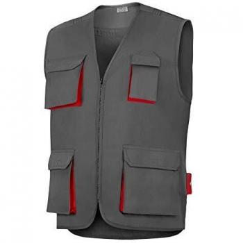 Vesin Chab1021Gr-Xl - Chaleco cargo bicolor tergal l5000