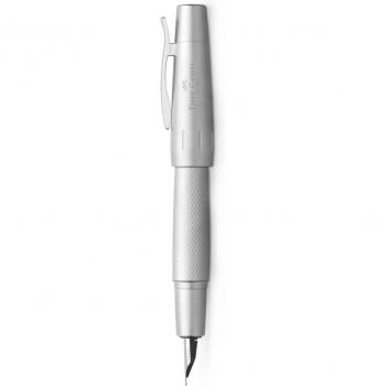 Pluma estilográfica Faber-Castell E-motion Pure Silver.