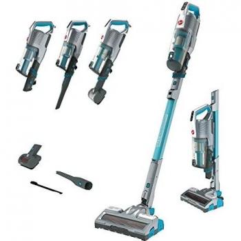 Hoover H-FREE 500 HYDRO HF522YSP Aspiradora Escoba sin Cable,sin Bolsa, 4 en1: Escoba, de Mano, Vertical y Friegasuelos,Cepillo Mascotas, Autonomía 45min,Almacenaje 69cm,Carga ultrarápida, 15500Pa