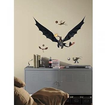 RoomMates How to Train Your Dragon 2 Hiccup & Toothless Peel and Stick Giant Wall Decals