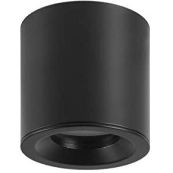 Foco de Techo Superficial Tubular IP65 de 85mm para Bombilla GU10 Color Negro