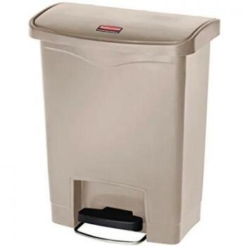 Papelera de Pedal Frontal Slim Jim 30L Beige - Rubbermaid