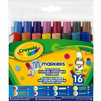 CRAYOLA - 16 rotuladores con Puntas diversas y Tinta Lavable