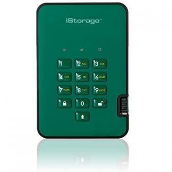 iStorage diskAshur2 SSD 4 TB -Secure Solid State Drive - Password Protected, Dust/Water-Resistant, Hardware Encryption IS-DA2-256-SSD-4000-GN