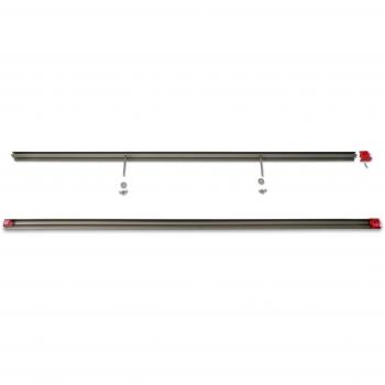 Carril riel Adecuado para todos los Barcos de remo, 1 pieza, especialmente geährtetes anodizado aluminio, hardcoated, 85 cm de largo, incluye tornillos de fijación, alas tuercas, tope, sin abrasión, para cada bote de remo