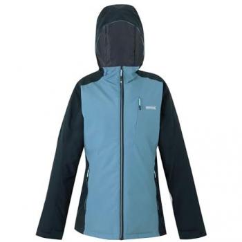 Regatta Women's Waterproof Insulated Navy Blue Colour Block Highton Stretch IV Jacket, Size 8