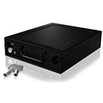 ICY BOX Soporte para Discos Duro de 13,3 cm (5.25) con Accesorios SATA y Tornillos para 4 HDD - Negro