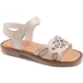 Sandalias Niña Pablosky de Piel Beige 420538, Sandalias abiertas de niña de piel color beige, Sandalias de Niña PABLOSKY SANDALIA NAPA NACAR 420538 MARFIL