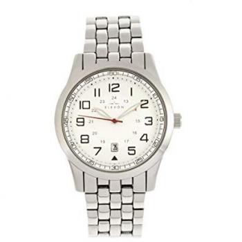 Elevon Garrison Men's Silver/White Bracelet Watch with Date