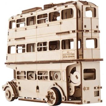 Maqueta 3D UGEARS del Autobús Noctámbulo de Harry Potter - Puzzle de Madera para Adultos