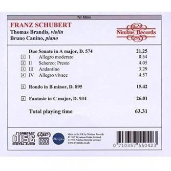Schubert : Works for Violin & Piano
