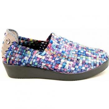 B M BERNIE MEV NEW YORK Women's Slip-On Loafer - Smooth Cha Cha es un Mercedita de cuña de 3cm de Altura, con Planta de Memory Foam, Suela Ultra Ligero