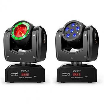 Audibax Oregon 120 Cabeza Móvil Beam Alta Potencia 120W con Led Osram + Wash RGBw 4 in 1