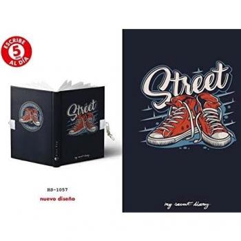 Diario A5 168H.C/Candado Shoes 14 X 21,50 X 2 Cm. Hs-1057
