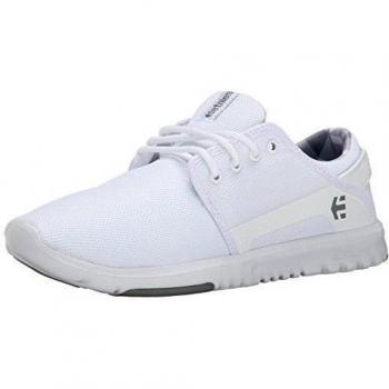 EtniesSCOUT W'S - Zapatillas de Skateboard Mujer, Blanco