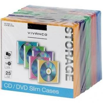 Vivanco - Carcasa para CD/DVD