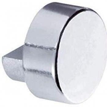 Soporte para Espejo Gama Pro Cabujón 8x11x14 mm Ø 18 mm en Embalaje de 4 Piezas Latón Cromado