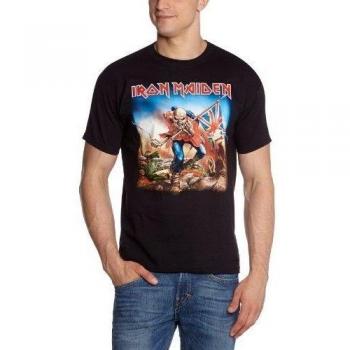 Iron Maiden Trooper T-Shirt Black L 100% Cotton Jersey