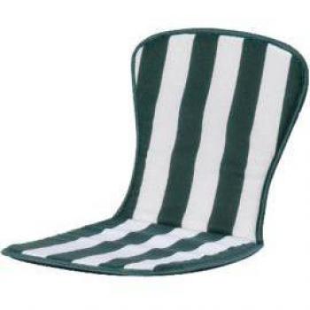 Cuscino Monobloque Bajo de Algodón y Poliéster Rayas Blanco/Verde 75x38x2 cm
