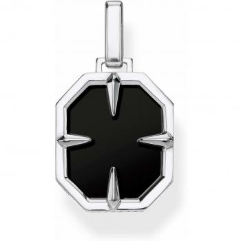 Colgante de Hombre Thomas Sabo Gato Negro de Plata PE862-698-11