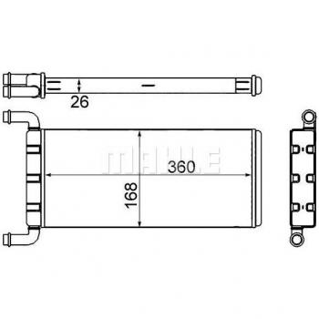 Radiador de calefacción MAHLE ORIGINAL AH 241 000S